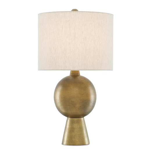 Rami Brass Table Lamp H: 27" Dia: 15"