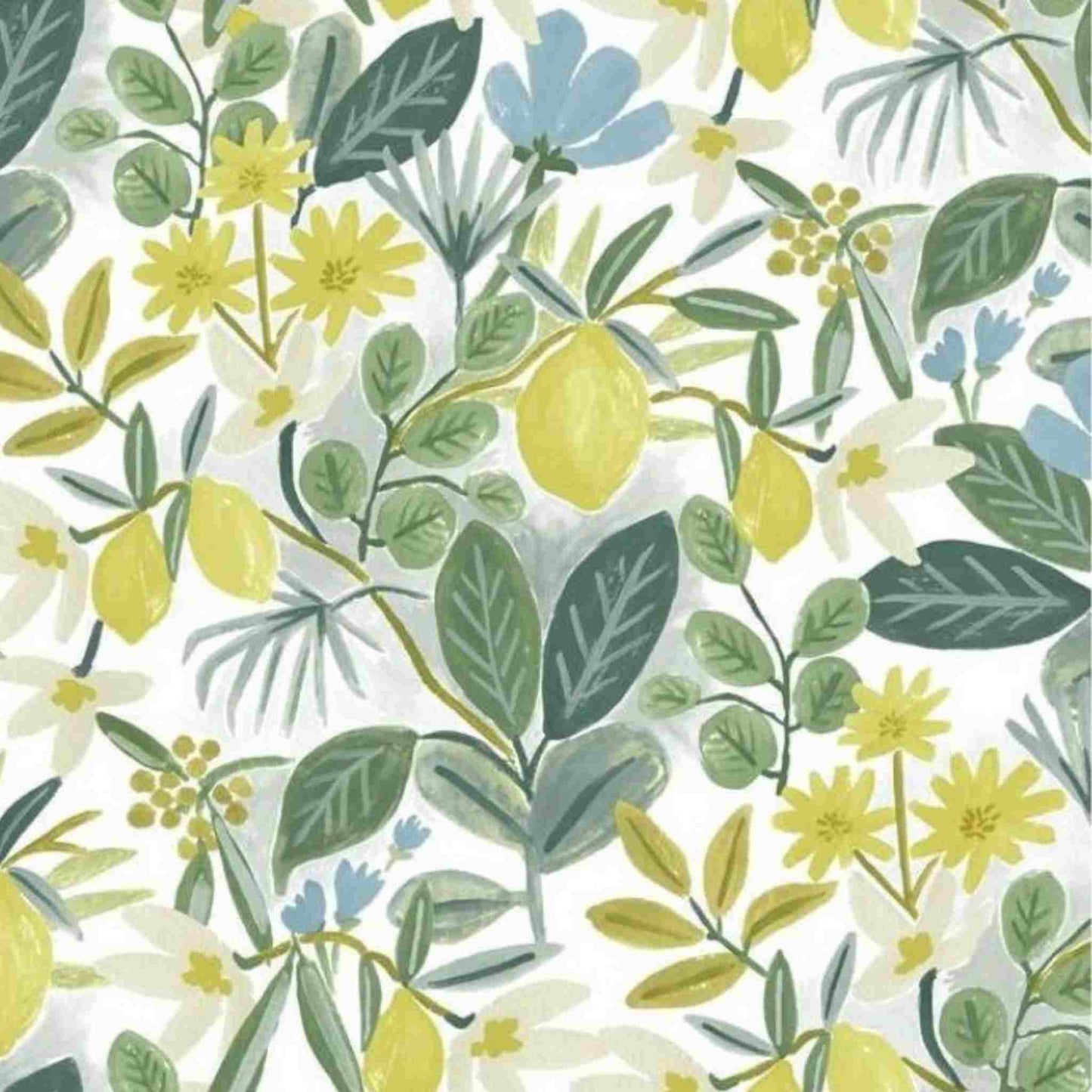 Lemon Trees Amalfi Premium Peel and Stick Stylish Wallpaper