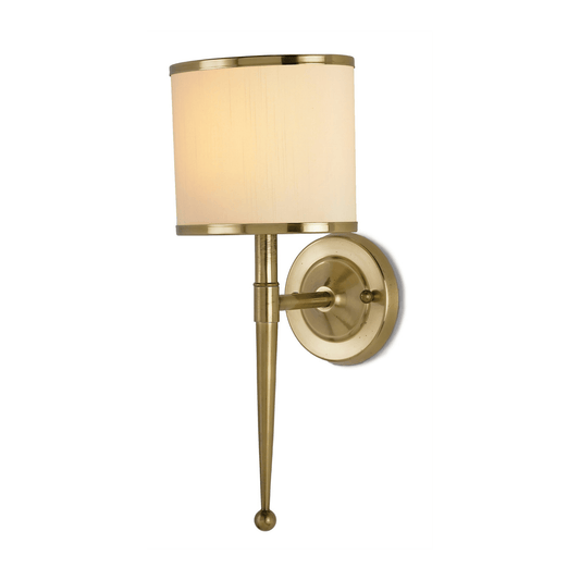 Primo Black Brass Wall Sconce H: 19" W: 8" D: 8"