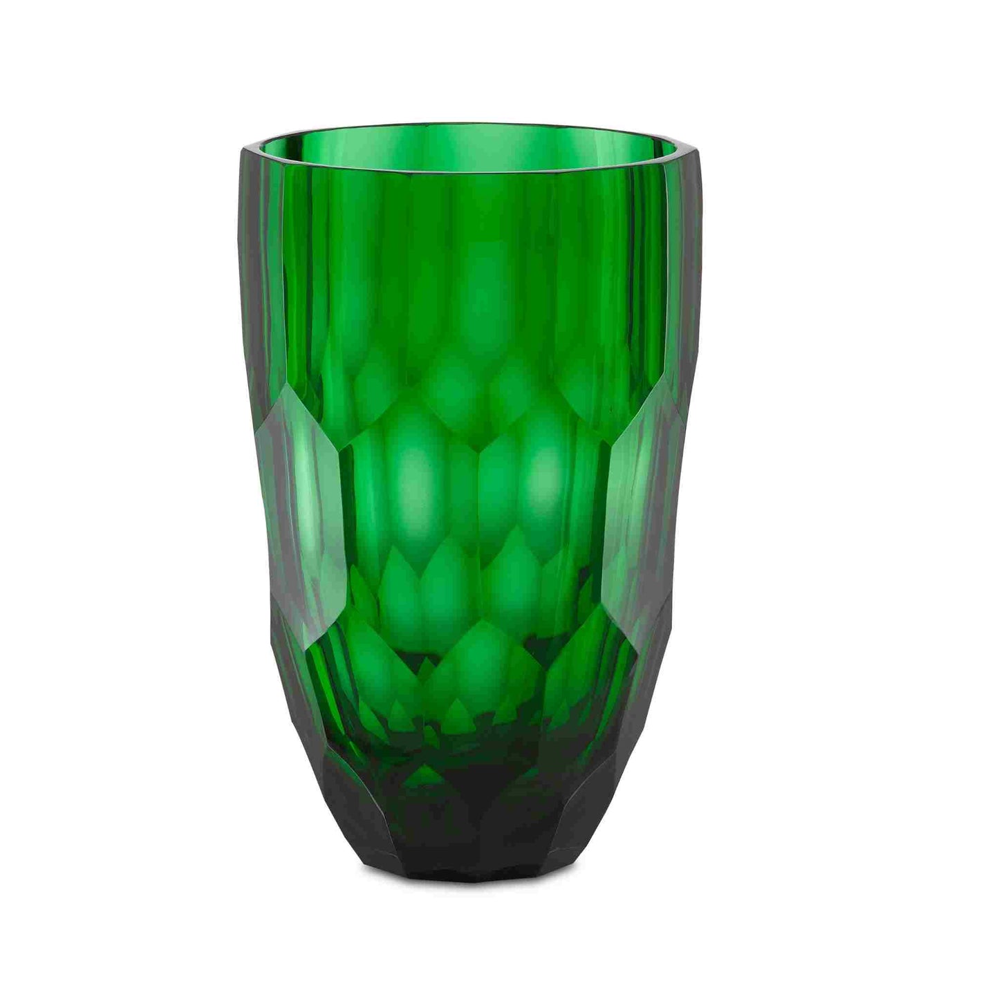 Columbia Large Emerald Vase 12.5"h x 8"dia.