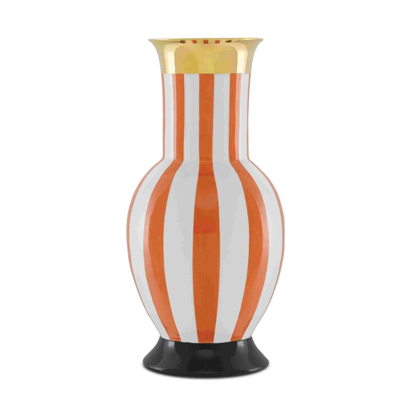 De Luca Coral Stripe Large Vase 22.25"h x 11.25"dia.