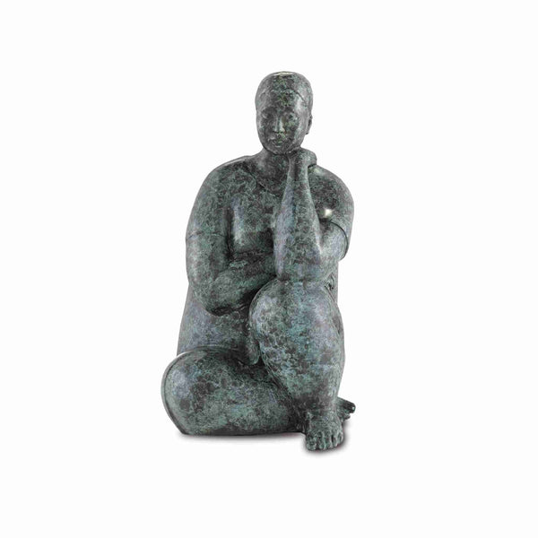 Lady Meditating Bronze H: 15.25
