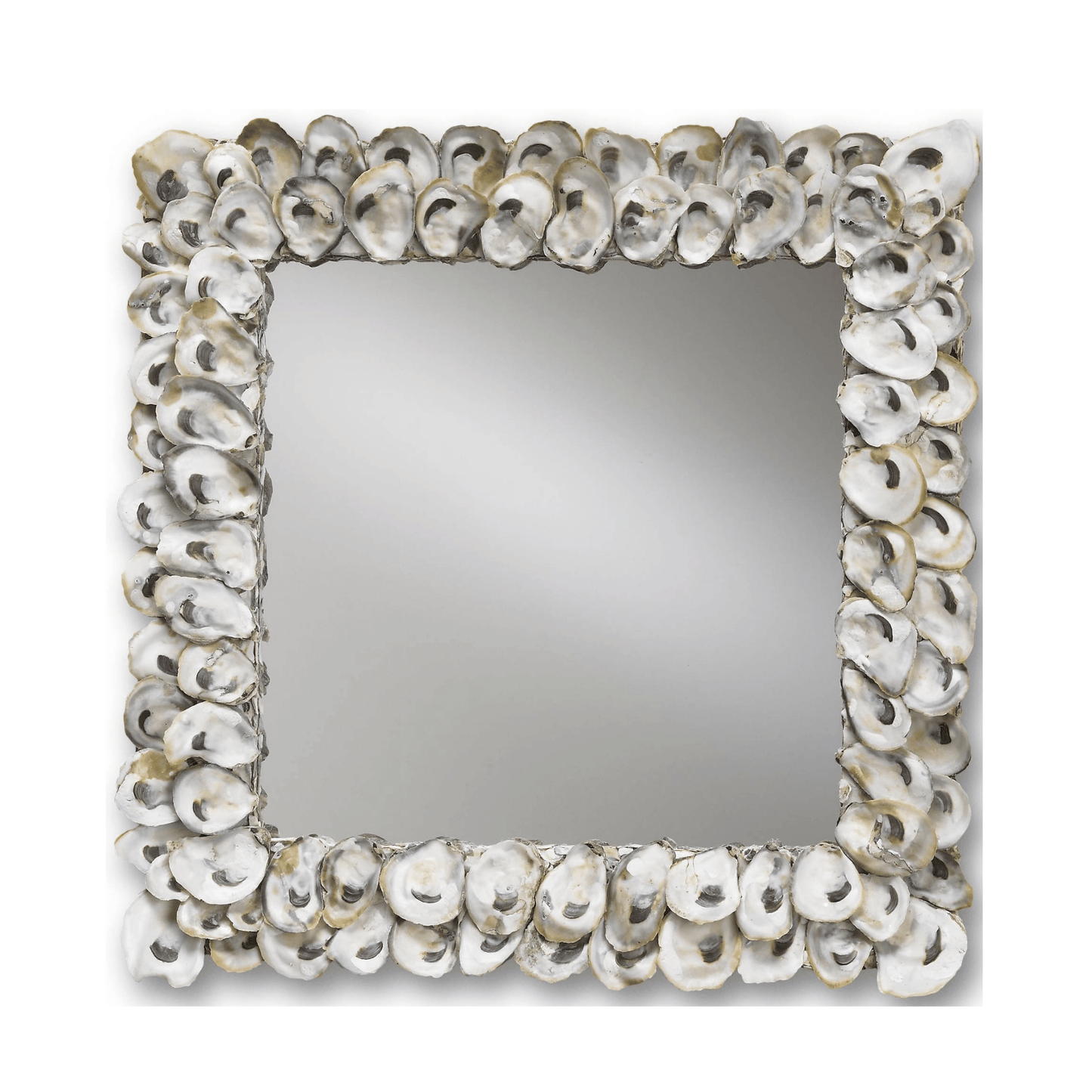 Oyster Shell Mirror H: 20" W: 20" D: 2"