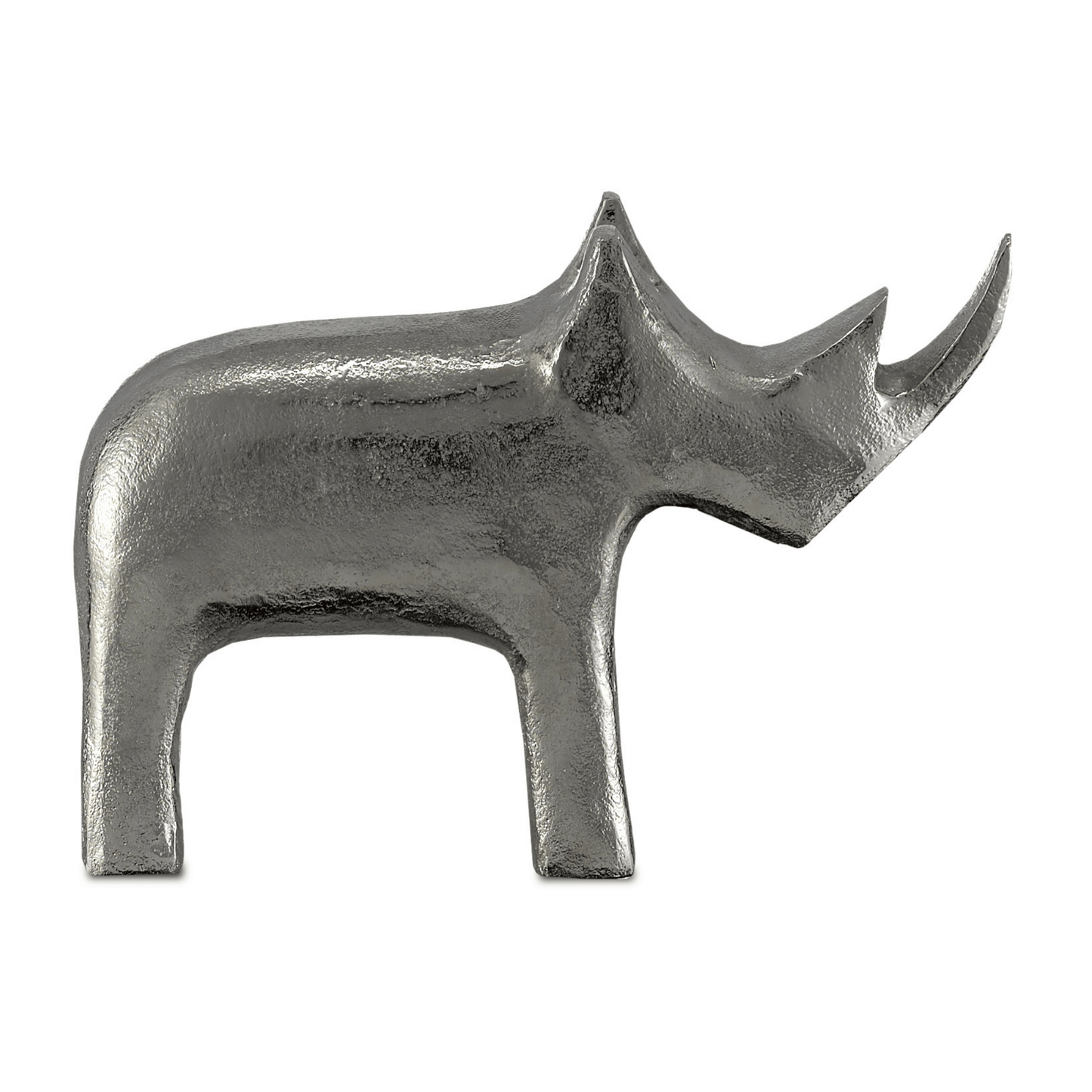 Kano Silver Large Rhino H: 7.5" W: 3.25" D: 10.75"