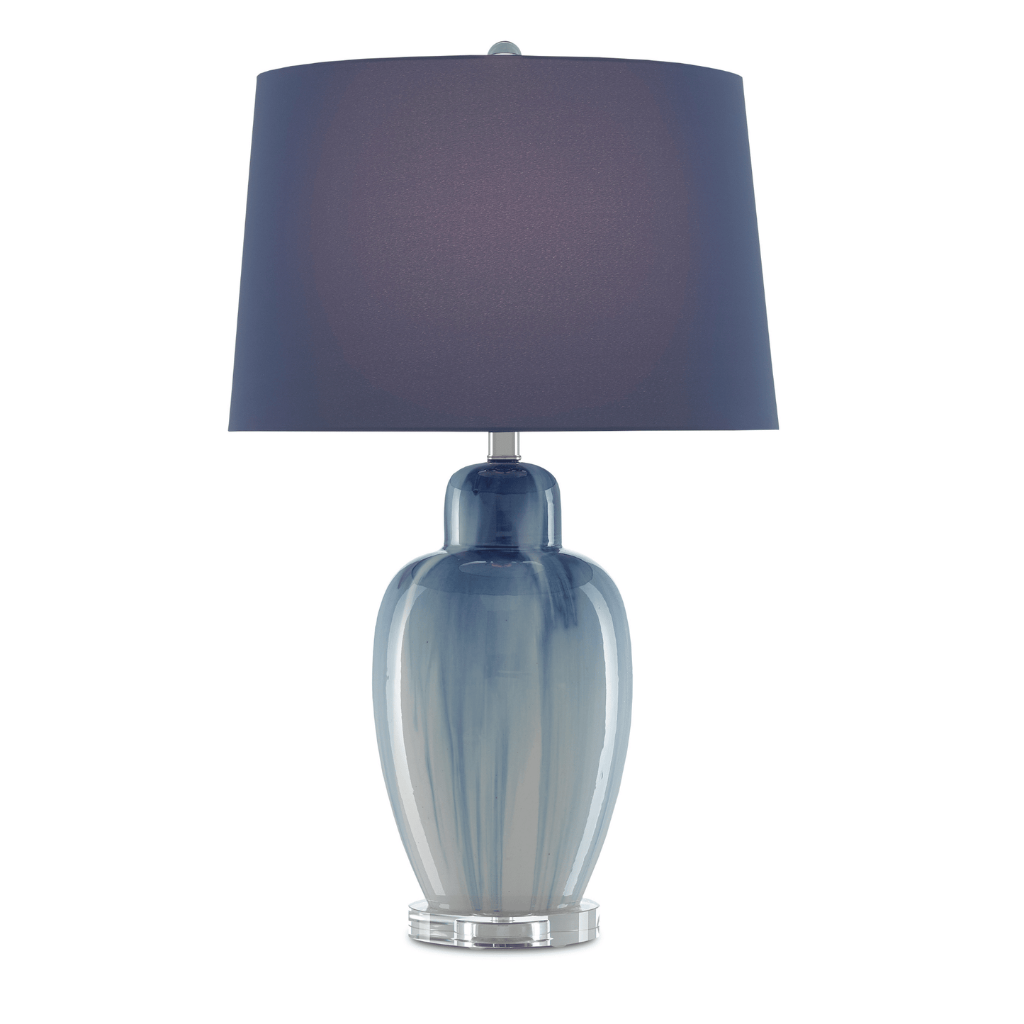 Solita Blue Table Lamp H: 27.75" Dia: 17"