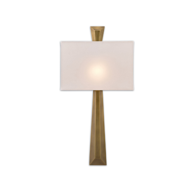 5900-0016 Arno Brass Wall Sconce H: 24" W: 12" D: 4"