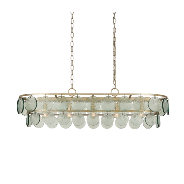 Currey and Company Settat Chandelier H: 9.75" W: 40.25" D: 16.5"